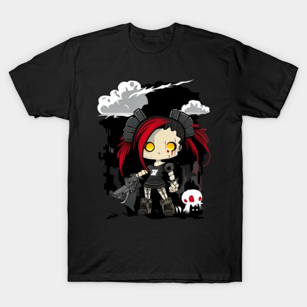 Gothic Girl T-Shirt by Crazy skull